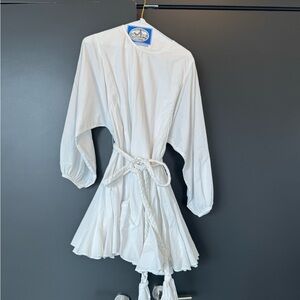 RHODE White Long Sleeve Dress